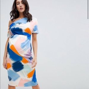 ASOS maternity off the shoulder dress - Size 4